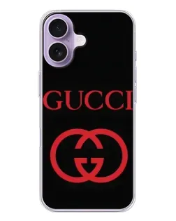 Чехол для iPhone 17 с картинкой «Gucci — красный логотип»