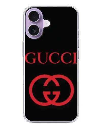Чехол для iPhone 17 с картинкой «Gucci — красный логотип» Чехол для iPhone 17 с картинкой «Gucci — красный логотип»