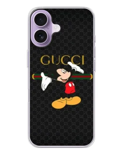 Чехол для iPhone 17 с картинкой «Микки Маус Gucci» Чехол для iPhone 17 с картинкой «Микки Маус Gucci»