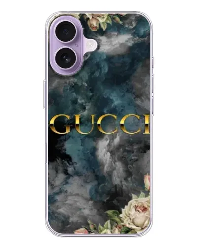 Чехол для iPhone 17 с картинкой «Абстрактные цветы Gucci» Чехол для iPhone 17 с картинкой «Абстрактные цветы Gucci»