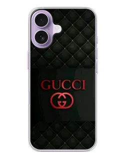Чехол для iPhone 17 с картинкой «Gucci — стеганый черный»