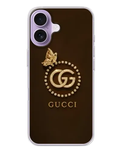 Чехол для iPhone 17 с картинкой «Gucci — золотая бабочка» Чехол для iPhone 17 с картинкой «Gucci — золотая бабочка»