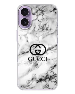 Чехол для iPhone 17 с картинкой «Gucci — мраморный шик»