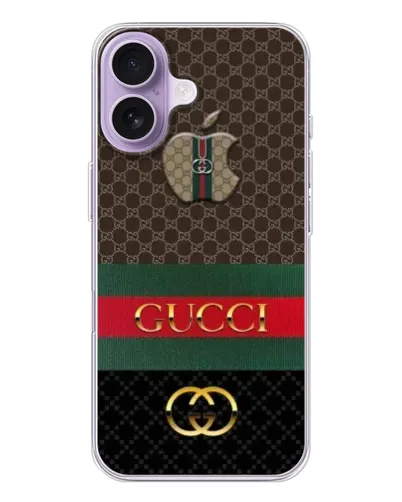 Чехол для iPhone 17 с картинкой «Gucci — брендированный десерт» Чехол для iPhone 17 с картинкой «Gucci — брендированный десерт»