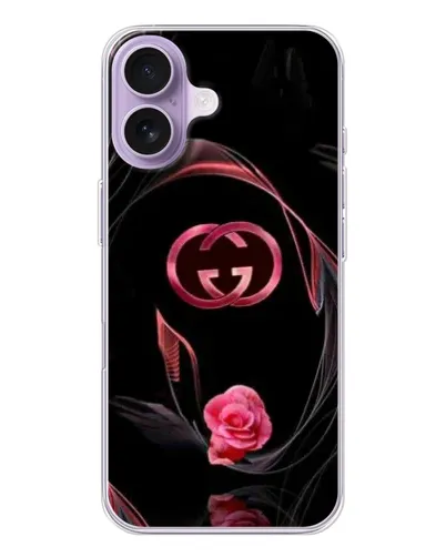 Чехол для iPhone 17 с картинкой «Gucci — неоновая роза» Чехол для iPhone 17 с картинкой «Gucci — неоновая роза»