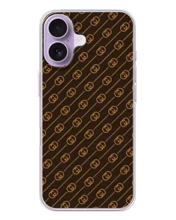 Чехол для iPhone 17 с картинкой «Gucci — золотые диагонали»