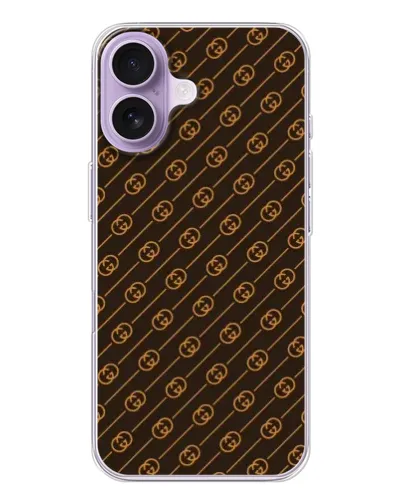 Чехол для iPhone 17 с картинкой «Gucci — золотые диагонали» Чехол для iPhone 17 с картинкой «Gucci — золотые диагонали»