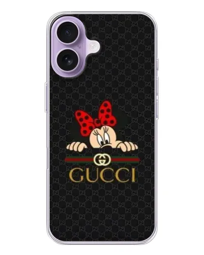 Чехол для iPhone 17 с картинкой «Минни Маус Gucci — черный» Чехол для iPhone 17 с картинкой «Минни Маус Gucci — черный»