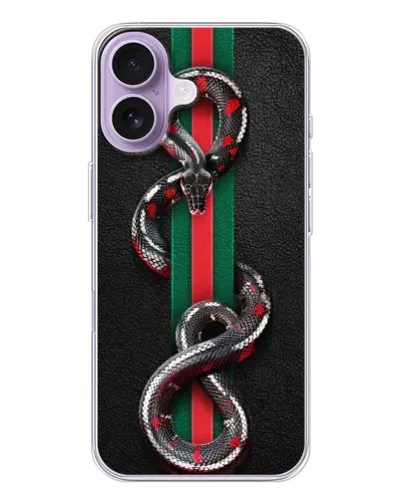 Чохол для iPhone 17 з картинкою «Gucci — змія на смузі» Чохол для iPhone 17 з картинкою «Gucci — змія на смузі»