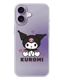 Чехол для iPhone 17 с картинкой «Kuromi — фиолетовый арт»