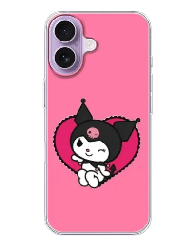 Чехол для iPhone 17 с картинкой «Kuromi — любовь в сердце» Чехол для iPhone 17 с картинкой «Kuromi — любовь в сердце»