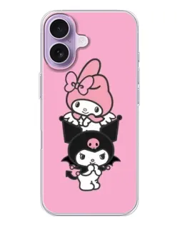 Чехол для iPhone 17 с картинкой «My Melody и Kuromi»