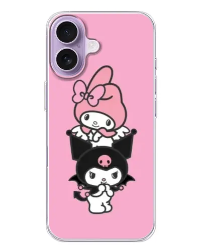 Чехол для iPhone 17 с картинкой «My Melody и Kuromi» Чехол для iPhone 17 с картинкой «My Melody и Kuromi»