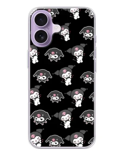 Чехол для iPhone 17 с картинкой «Черный паттерн Kuromi» Чехол для iPhone 17 с картинкой «Черный паттерн Kuromi»