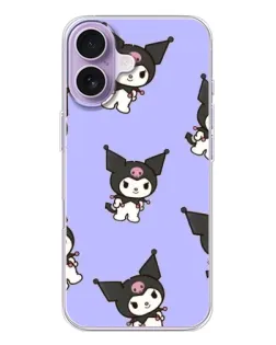 Чехол для iPhone 17 с картинкой «Паттерн с Kuromi»