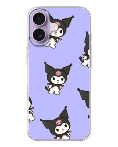 Чехол для iPhone 17 с картинкой «Паттерн с Kuromi» Чехол для iPhone 17 с картинкой «Паттерн с Kuromi»