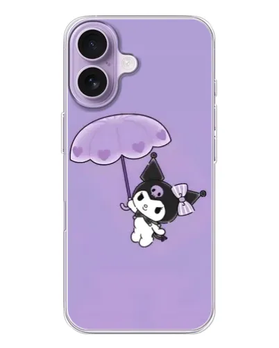 Чехол для iPhone 17 с картинкой «Kuromi с зонтиком» Чехол для iPhone 17 с картинкой «Kuromi с зонтиком»