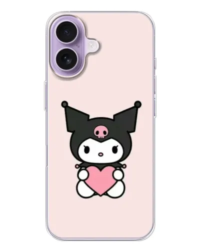 Чехол для iPhone 17 с картинкой «Kuromi и сердце» Чехол для iPhone 17 с картинкой «Kuromi и сердце»