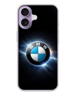 Чехол для iPhone 17 с картинкой «BMW — неоновое сияние»