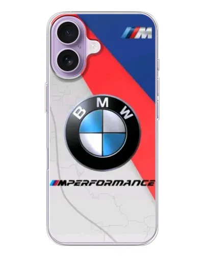 Чехол для iPhone 17 с картинкой «BMW Performance стиль» Чехол для iPhone 17 с картинкой «BMW Performance стиль»