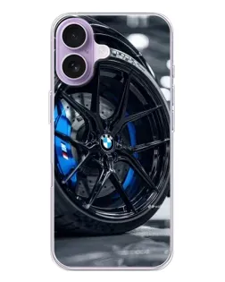 Чехол для iPhone 17 с картинкой «Колесо BMW вблизи»