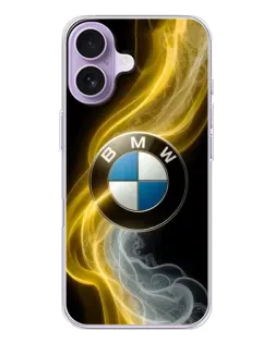 Чехол для iPhone 17 с картинкой «Золотистый дым BMW»