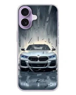 Чехол для iPhone 17 с картинкой «BMW в свете фар»