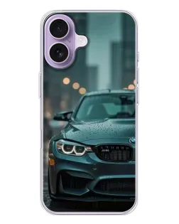 Чехол для iPhone 17 с картинкой «BMW в огнях города»