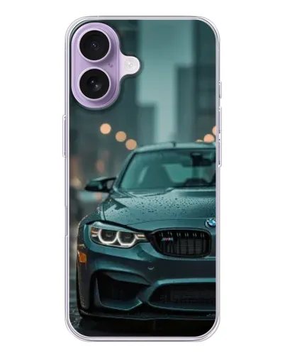 Чехол для iPhone 17 с картинкой «BMW в огнях города» Чехол для iPhone 17 с картинкой «BMW в огнях города»