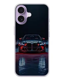 Чехол для iPhone 17 с картинкой «BMW на мокрой дороге»