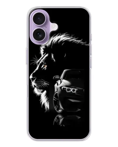 Чехол для iPhone 17 с картинкой «BMW и лев» Чехол для iPhone 17 с картинкой «BMW и лев»