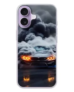 Чехол для iPhone 17 с картинкой «BMW в дыму»