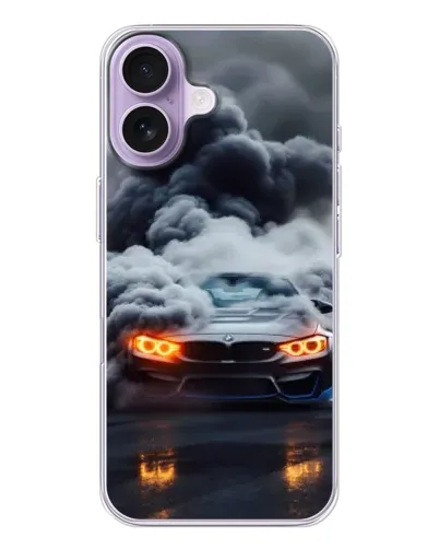 Чехол для iPhone 17 с картинкой «BMW в дыму» Чехол для iPhone 17 с картинкой «BMW в дыму»