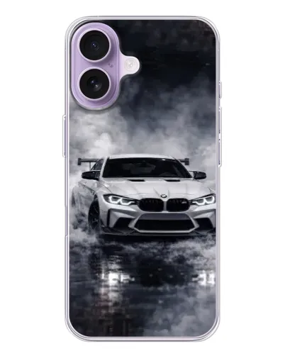 Чехол для iPhone 17 с картинкой «BMW сквозь туман» Чехол для iPhone 17 с картинкой «BMW сквозь туман»