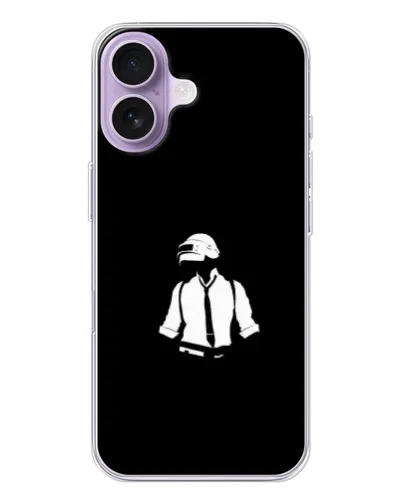 Чехол для iPhone 17 с картинкой «PUBG — белый шлем»