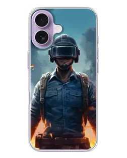 Чехол для iPhone 17 с картинкой «PUBG — реалистичный герой»
