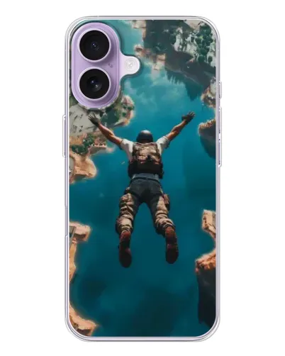 Чехол для iPhone 17 с картинкой «PUBG — свободное падение»