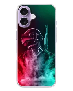 Чехол для iPhone 17 с картинкой «PUBG — огненный воин»