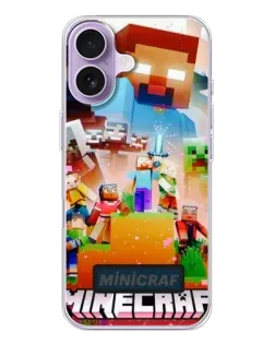 Чехол для iPhone 17 с картинкой «Minecraft герои игры» Чехол для iPhone 17 с картинкой «Minecraft герои игры»