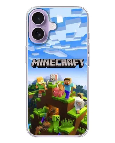 Чехол для iPhone 17 с картинкой «Minecraft классический мир» Чехол для iPhone 17 с картинкой «Minecraft классический мир»