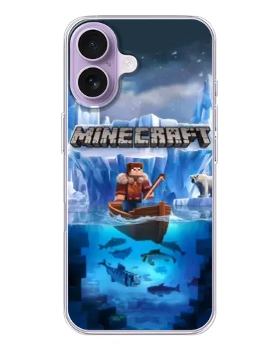 Чехол для iPhone 17 с картинкой «Minecraft ледяной мир» Чехол для iPhone 17 с картинкой «Minecraft ледяной мир»