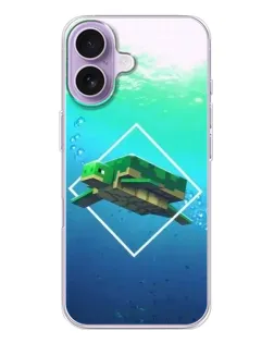 Чохол для iPhone 17 з картинкою «Черепаха Minecraft» Чохол для iPhone 17 з картинкою «Черепаха Minecraft»