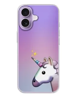 Чехол для iPhone 17 с картинкой «Единорог градиент»