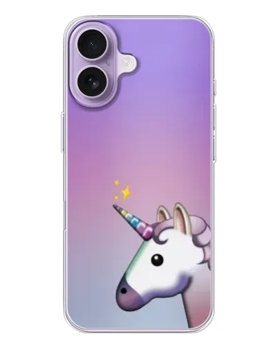 Чехол для iPhone 17 с картинкой «Единорог градиент» Чехол для iPhone 17 с картинкой «Единорог градиент»