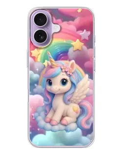 Чехол для iPhone 17 с картинкой «Маленький единорог»
