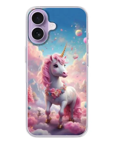 Чехол для iPhone 17 с картинкой «Единорог среди облаков» Чехол для iPhone 17 с картинкой «Единорог среди облаков»