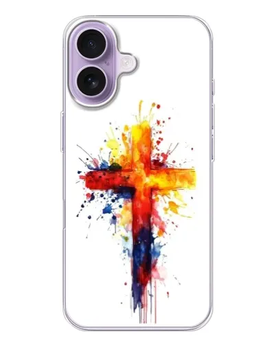 Чехол для iPhone 17 с картинкой «Акварельный крест»