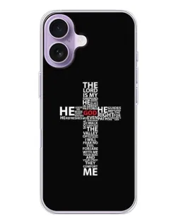 Чехол для iPhone 17 с картинкой «Текстовый крест» Чехол для iPhone 17 с картинкой «Текстовый крест»