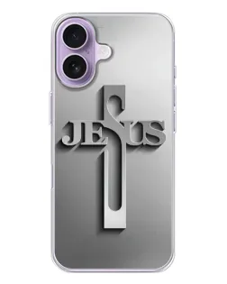 Чехол для iPhone 17 с картинкой «Металлический крест Jesus» Чехол для iPhone 17 с картинкой «Металлический крест Jesus»