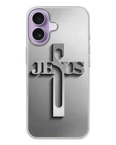 Чехол для iPhone 17 с картинкой «Металлический крест Jesus» Чехол для iPhone 17 с картинкой «Металлический крест Jesus»